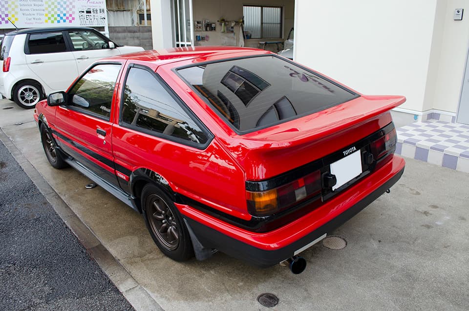 スモーク断熱フィルムを施工したTOYOTA AE86 TRUENO