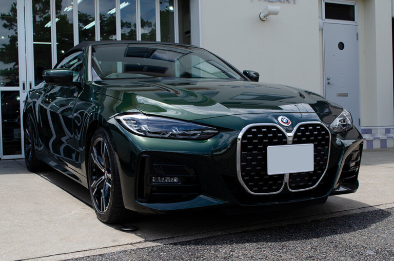 【透明断熱フィルム、コーティング】BMW 420i Cabriolet M Sport サンレモ・グリーン (G23）