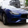 ガラス全面にフィルムを施工したMaserati Ghibli