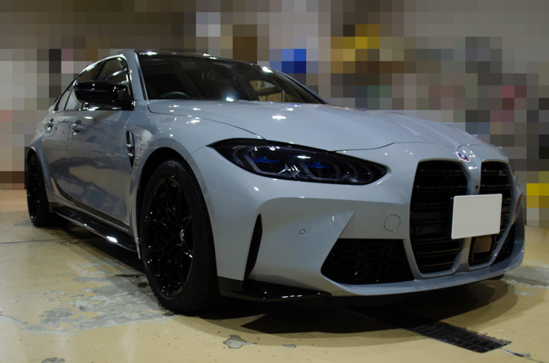 【スモーク断熱フィルム、プロテクションフィルム】BMW M3 Competition (G80) ブルックリン・グレー(C4P)