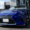 コーティングやプロテクションフィルムを施工したLEXUS LC500 ヒートブルーコントラストレイヤリング(8X1)