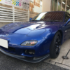 UV99%カットの透明断熱フィルムとスモーク断熱フィルムGY-5IRを施工したRX-7