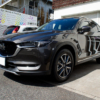 ボディコーティングを施工したMAZDA_CX5_チタニウムフラッシュマイカ フロント下より