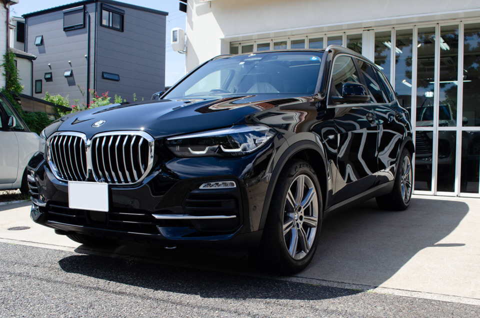 プロテクションフィルムやコーティングを施工したBMW X5 ブラックサファイア