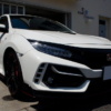 コーティングを施工したHONDA CIVIC Type R (FK8型) チャンピオンシップホワイト