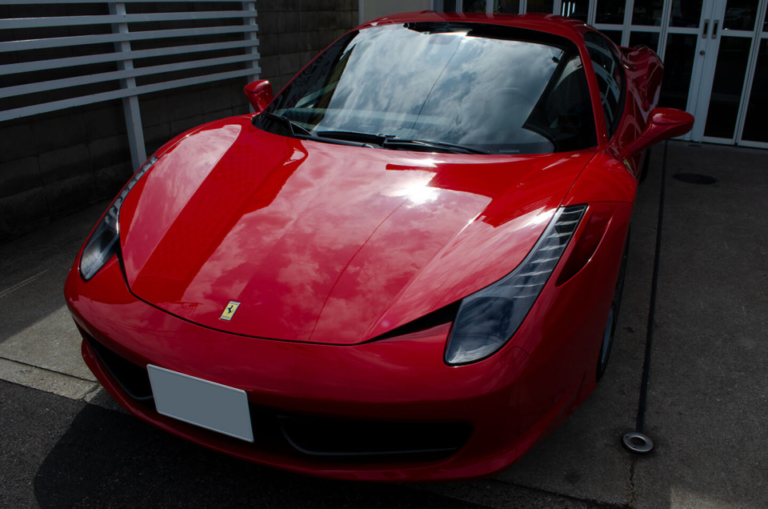 【プロテクションフィルム、コーティング】FERRARI 458 SPIDER ロッソコルサ