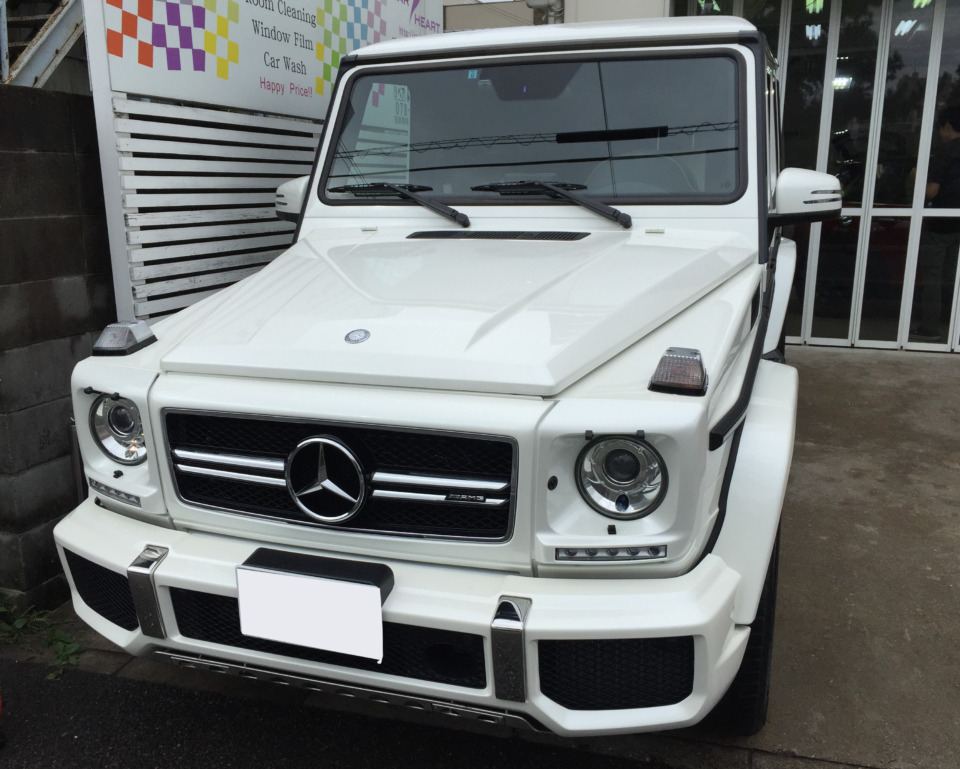 プロテクションフィルムなどを施工したメルセデス AMG G63 Edition 463