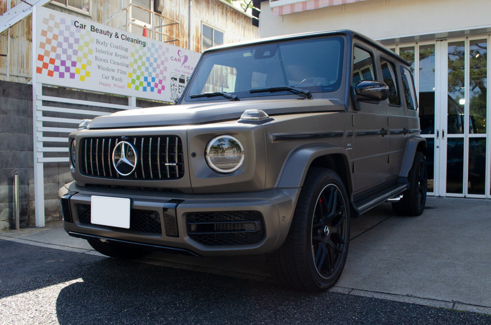 プロテクションフィルムなどを施工した メルセデスAMG G63 マニュファクチャラー エディション