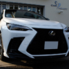 コーティングとプロテクションフィルムを施工したLEXUS NX350h Fsport ホワイトノーヴァガラスフレーク