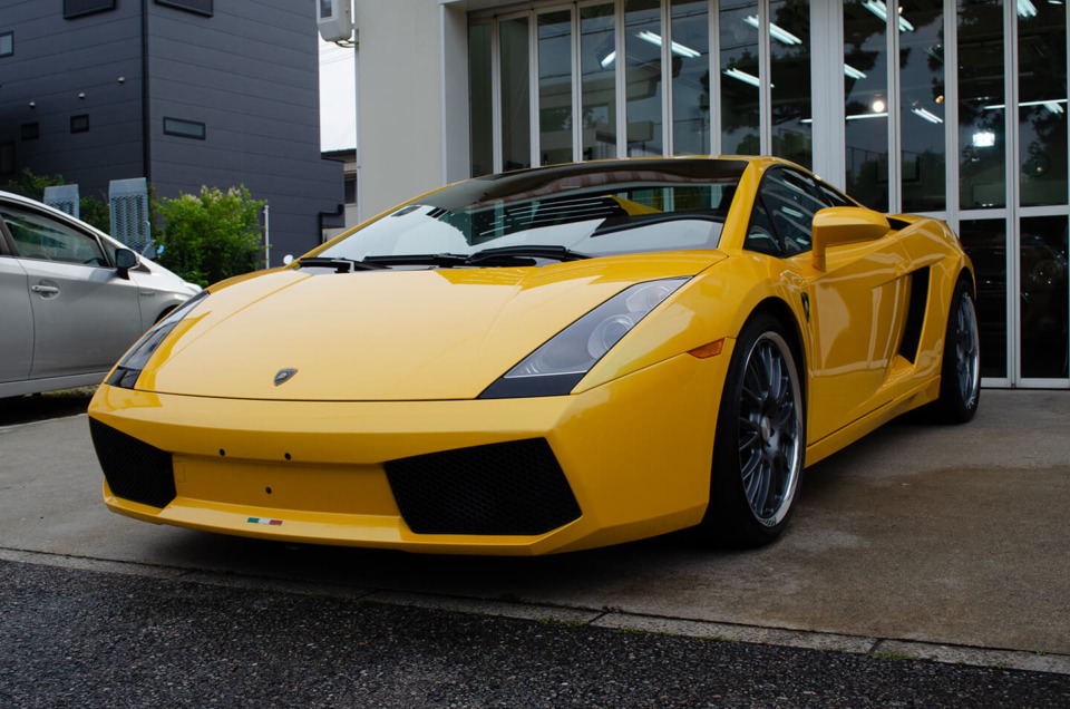 コーティングを施工したLamborghini Gallardo GIALLO MIDAS