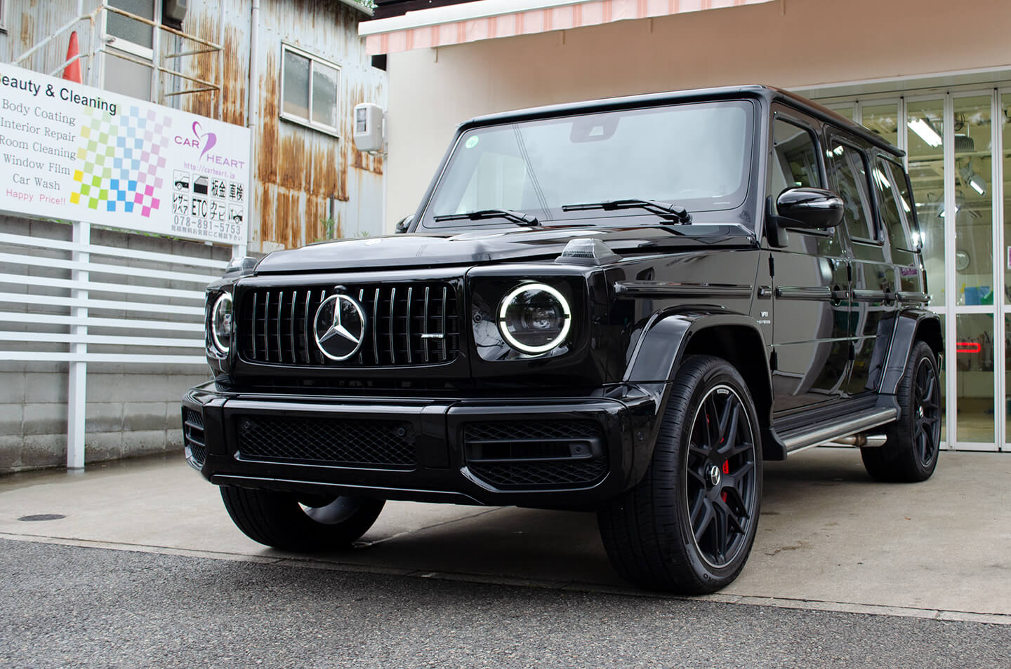 コーティングを施工したメルセデス AMG G63 オブシディアンブラック