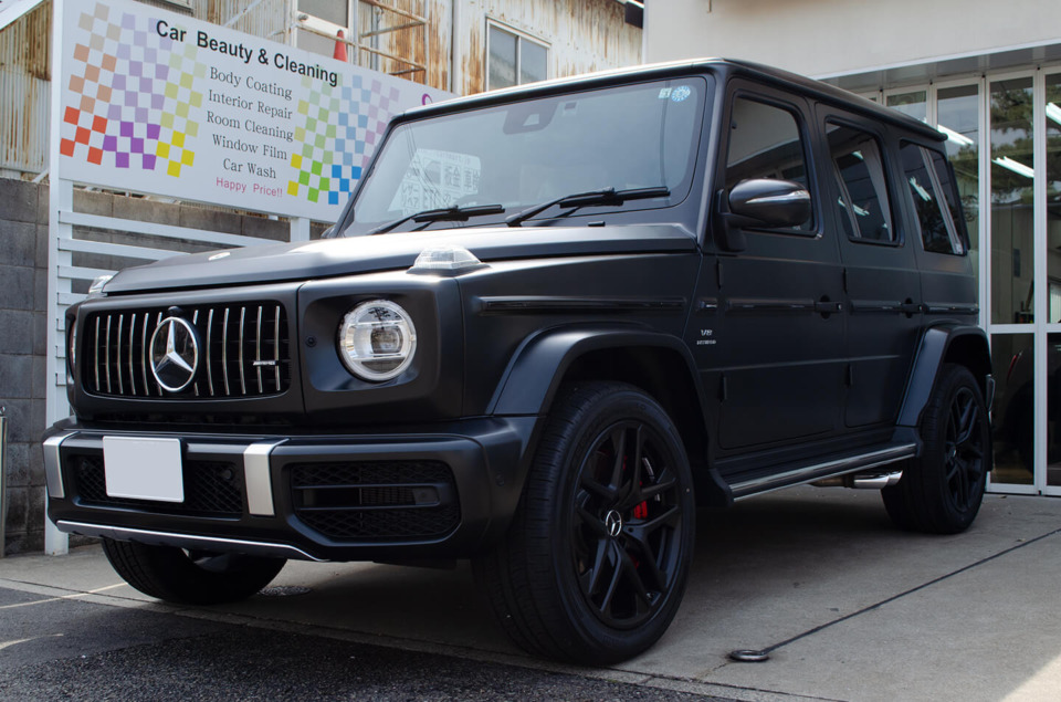 コーティングやTVキャンセラーを施工したメルセデス・AMG G63 マグノナイトブラック