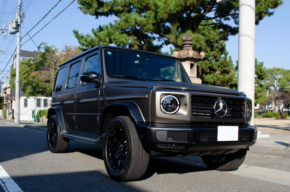 コーティングやプロテクションフィルムを施工したMercedes-Benz G400d STRONGER THAN TIME Edition モンツァグレー・マグノ