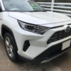 プロテクションフィルムを貼り付けたトヨタ RAV4のヘッドライト