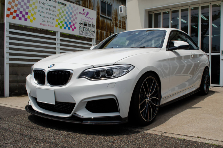 【ヘッドライトリペア、コーティング】BMW M235i クーペ F22 アルピン・ホワイトIII