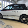 サイドデカールを施工した ABARTH 595 Turismo