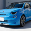 カーフィルム、プロテクションフィルムなどを施工したABARTH 500e Scorpionissima Poison Blue