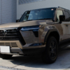 コーティングやスモーク断熱フィルムを施工したLEXUS GX550 OVERTRAIL+ ムーンデザート(M08)
