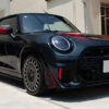 ヘッドライトにスモークプロテクションフィルムを施工した MINI JHON COOPER WORKS (F67)