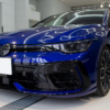 プロテクションフィルムやスモーク断熱フィルムを施工したVolkswagen Golf 8.5 R ラピスブルーM ブラック