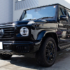 フロントガラスへのプロテクションフィルム、ブラックアウトを施工したメルセデス ベンツ G450d W465