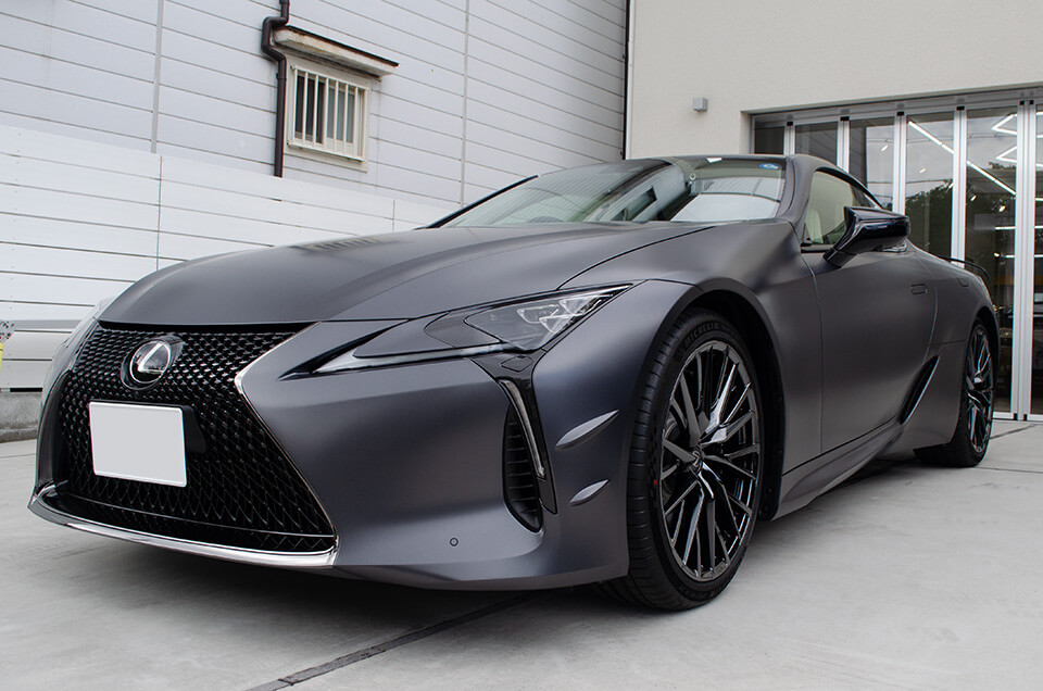 LC500ピナクルにフルプロテクションフィルム施工