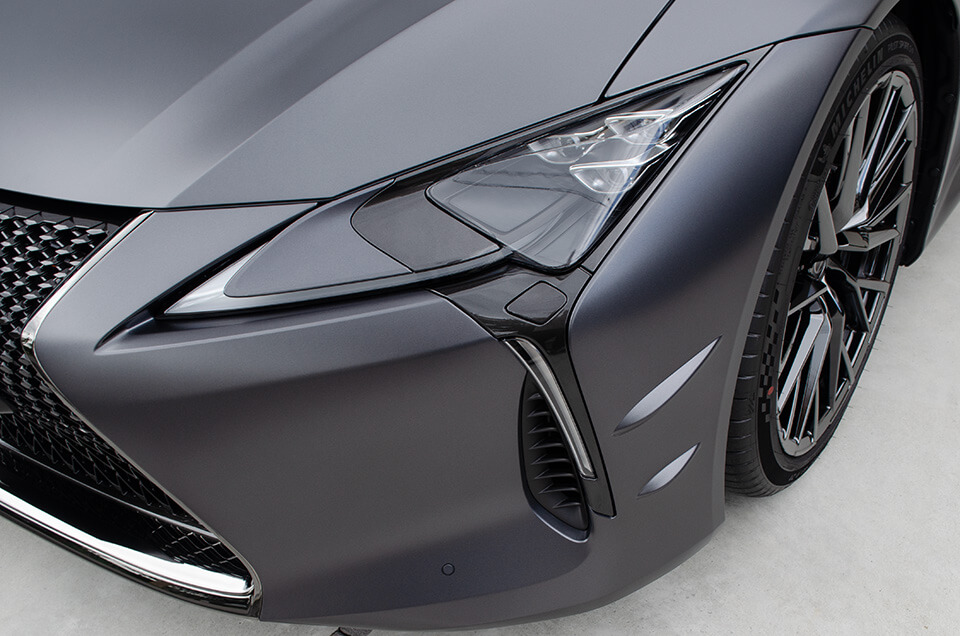 LC500ピナクルにフルプロテクションフィルム施工
