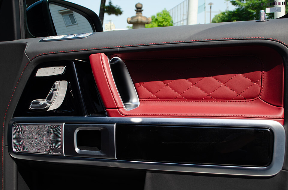 プロテクションフィルムを施工したMercedes-Benz G450d(W465)の内装