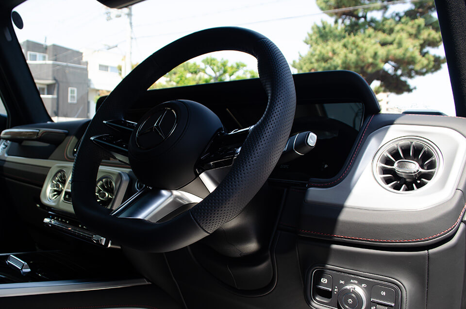 プロテクションフィルムを施工したMercedes-Benz G450d(W465)の内装