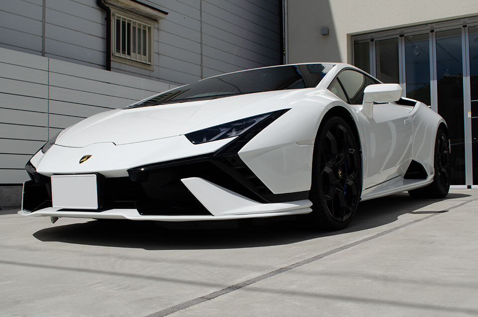 プロテクションフィルム、レザーコーティングを施工したLamborghini Huracán テクニカ