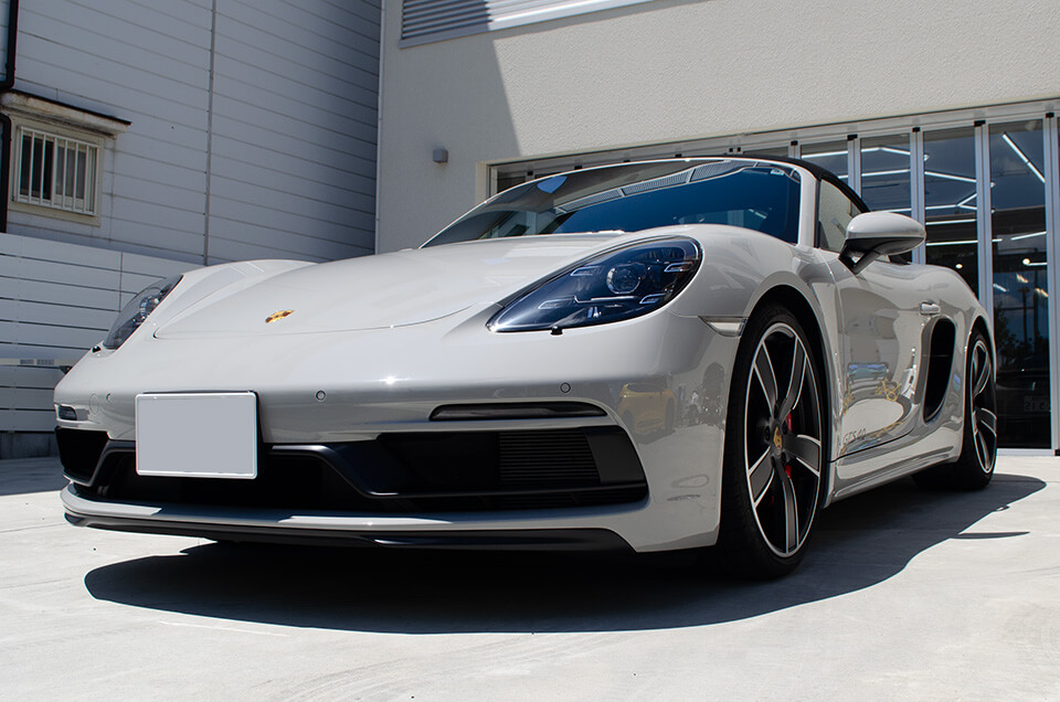 フルプロテクションフィルムを行ったPORSCHE 718 ボクスター クレヨン
